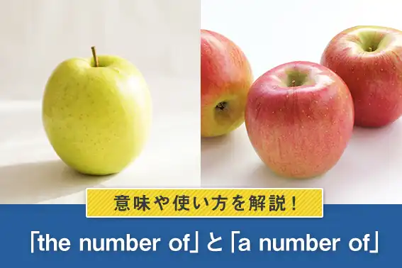 the number ofとa number ofの意味や使い方を解説！